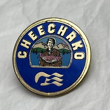 Cheechako Chicago Illinois City State Enamel Lapel Hat Pin Pinback
