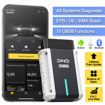 DND Echo Bluetooth OBD2 Diagnosegerät KFZ Scanner Alle System Schnelle Reaktion