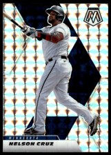 2021 Panini Mosaic - Nelson Cruz #192 Silver Prizm MARINERS
