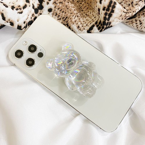 Bear Finger Holder Grip Tok Air Sac Ring Mobile Rotatable Stand For Cell Phone - Photo 9 sur 27