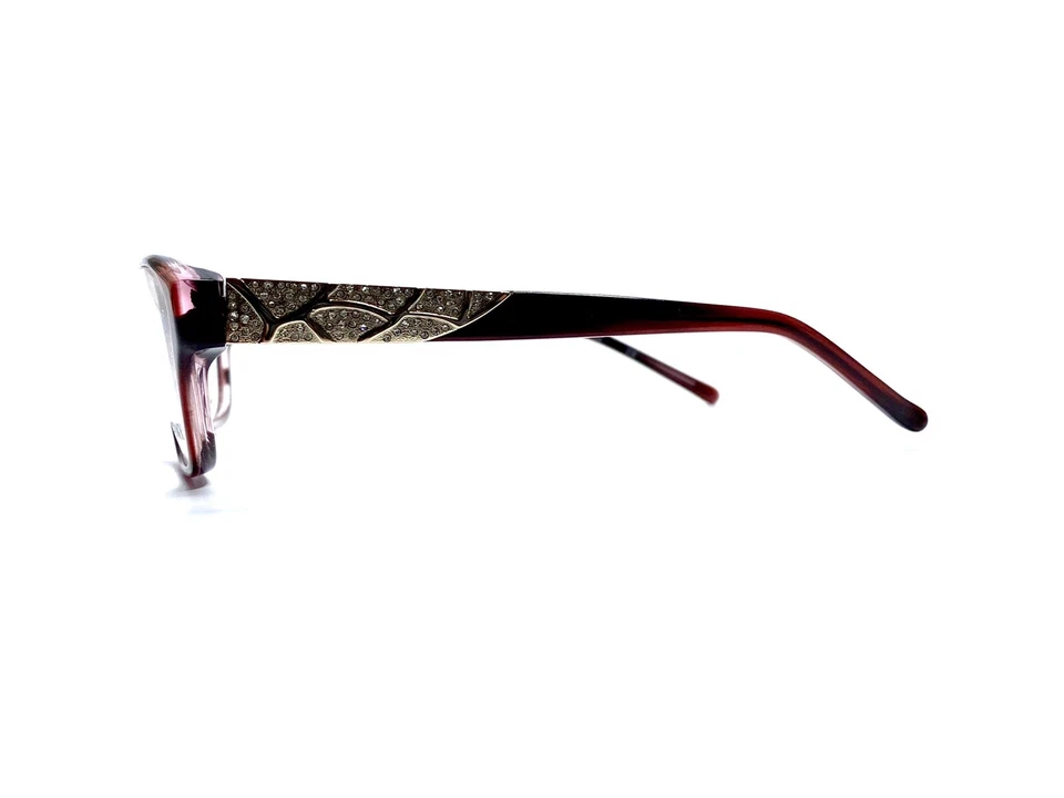 Nuevo Ellen Tracy Petite Rojo Marrón Tortuga Gato Gafas Venezia Cuerno 48 15 125 Foto 3 de 4