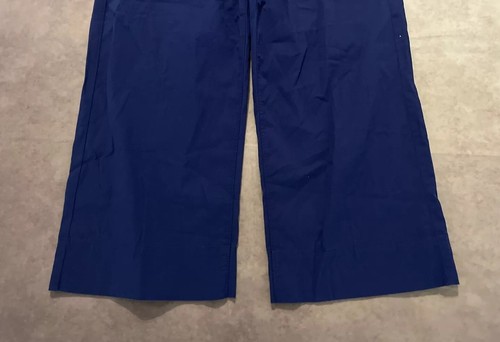 Free Assembly Women’s Pull-On Wide Leg Crop Pants Blue Size S - Picture 3 of 11