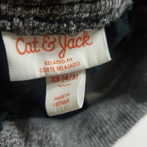 Cat & Jack Boys Cargo Shorts Black Relaxed Fit Drawstring Flap Pockets XS - Picture 5 of 7