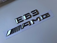 E63 AMG Chrome Letter Number Rear Boot Badge Emblem For E Class Mercedes