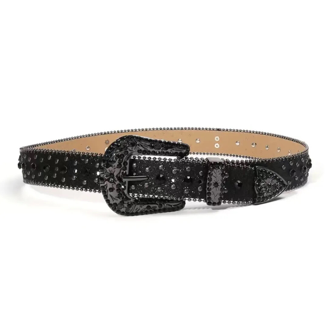 Y2K Fashion Rhinestone Belt Luxury Studded Belts for Men Y2K Fashion Rhinestone Belt Luxury Studded Belts for Men