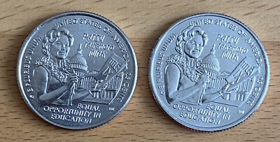 USA: American Women Quarters 2024, Patsy Takemoto Mink, Mint D + P