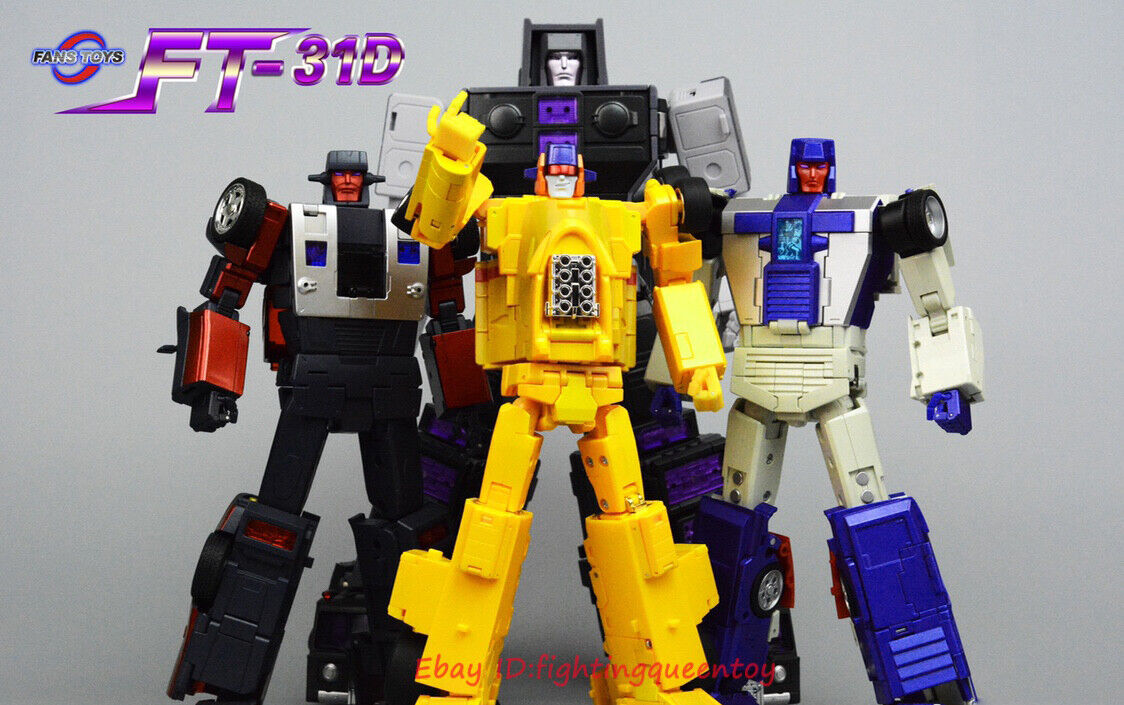 Fanstoys FT31ABCD Roading Magnum Spoiler Smokey 4 Members Of Menasor Transformer