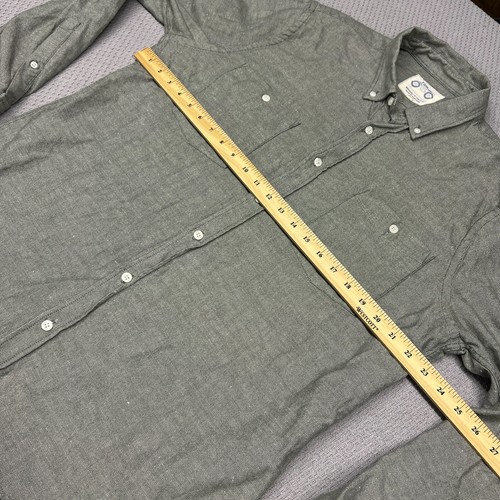 Camicia Mugsy Uomo XXL Grigio Cotone Oxford Classica Abbigliamento da Lavoro Portogallo - Foto 7 di 7