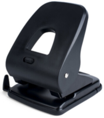 Pavo Locher Bürolocher Kraftlocher Registraturlocher für 40 Blatt, schwarz