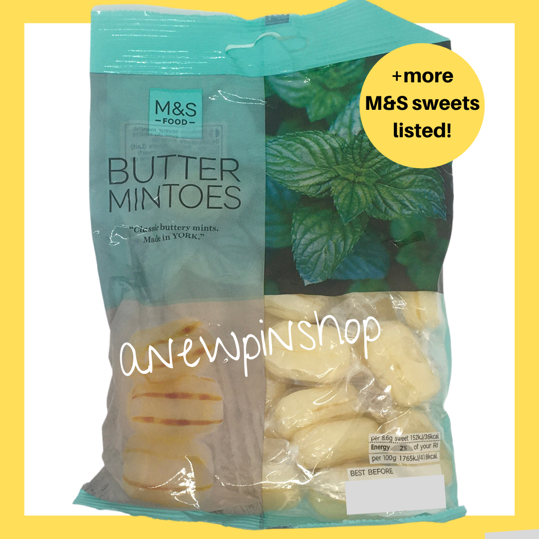 M&S Mint Butter Mintoes Hard Boiled Sweets 2x 225g Bags Marks