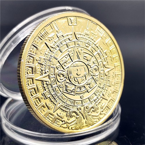 Moneda Conmemorativa Medalla de Oro Coleccionable 100 PIEZAS Calendario Profecía Maya de México - Imagen 8 de 12