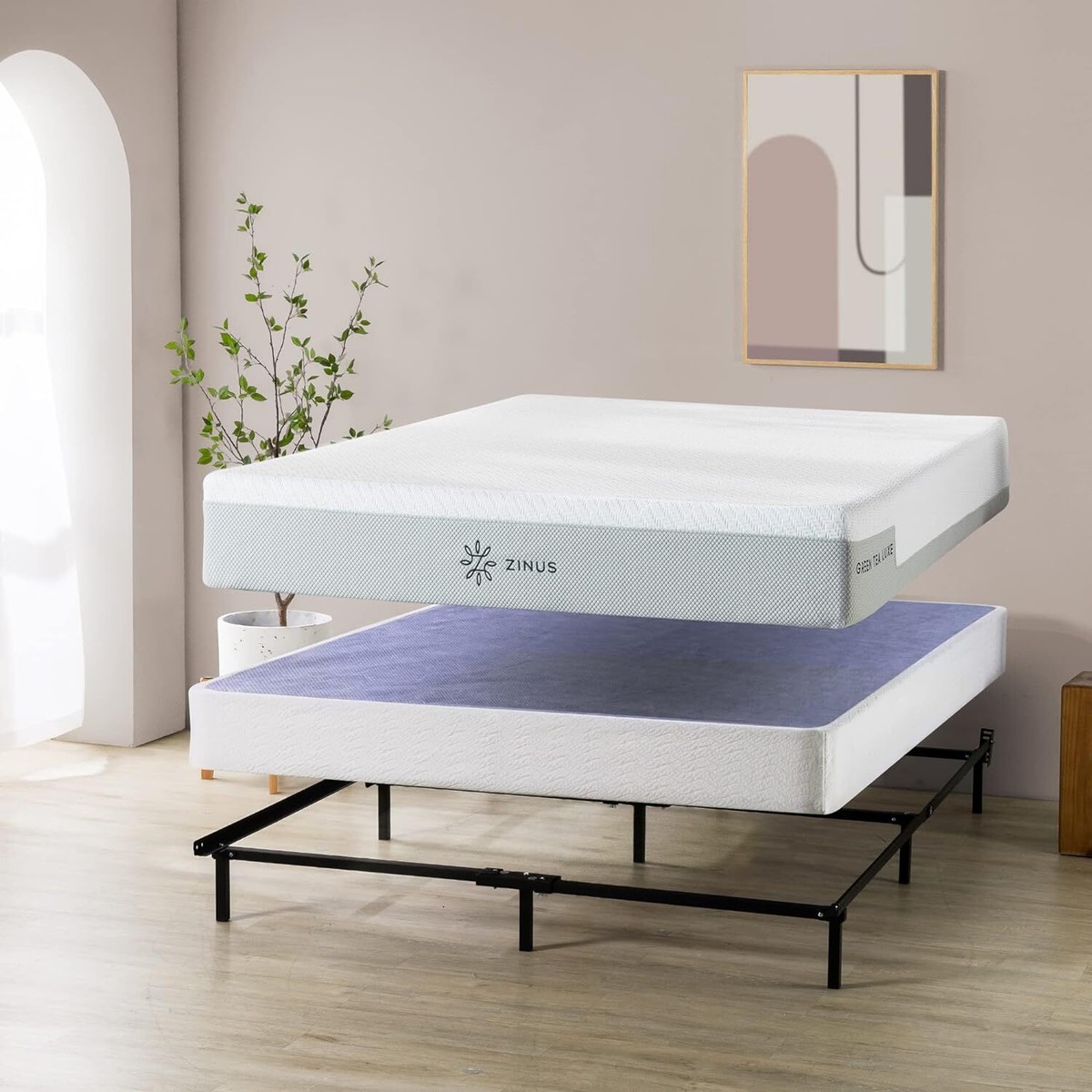 Twin Size Smart Box Spring Durable Steel Foundation Easy