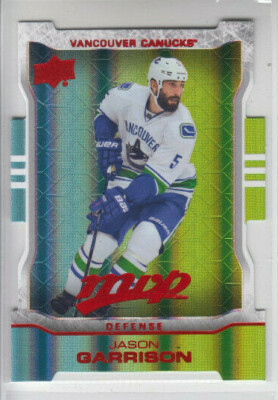 14/15 UD MVP Vancouver Canucks Jason Garrison Colors Contours