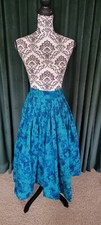 True Vintage Skirt From 1950s Blue Floral
