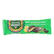 Heavenly Organics Mint Chocolate Honey Patties 1.2 oz, Pack of 3
