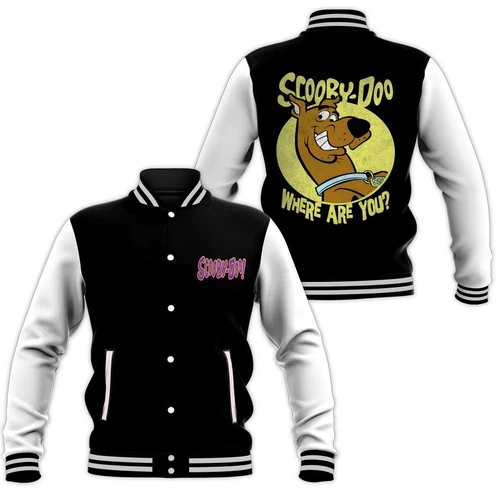 Scooby Doo Baseball Jacket, Cartoon Jacket