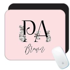 Gift Mousepad : Physician Assistant Personalized Boho Floral Name Medicine