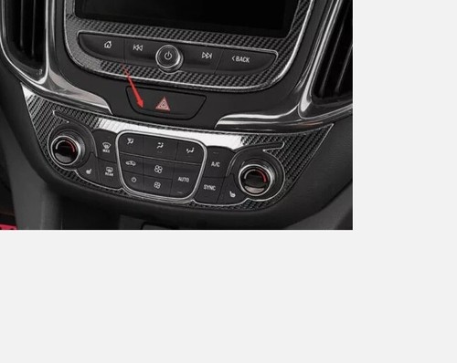 Per Chevrolet Equinox Fibra di Carbonio 2018-2023 Console Centrale Interruttore AC Pannello Trim - Foto 3 di 5