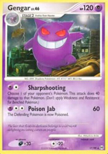 Pokemon card game TCG Gengar LV.X Lightly Played B - Pt4 Holo 1st Japanese  a0203 