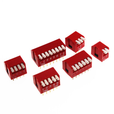 1-5x DIP Schalter Printschalter Switch Kodierschalter 1 2 3 4 5 6 7 8 9 10 12pin