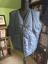 Vintage Walls Zero Zone Vest Large 42-44 Insulated Puffer Made In USA Grey