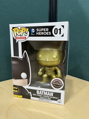 Funko Pop! DC Super Heroes: Gold Batman #01 Gamestop Exclusive