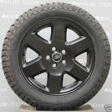CERCHI IN LEGA ORIGINALI LAND ROVER DISCOVERY 4/3 19 POLLICI HSE NERI + GRABBER GENERALI