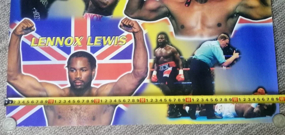 LENNOX LEWIS & HASIM RAHMAN HEAVYWEIGHT CHAMPIONSHIP 16x23 POSTERS WALL DECOR Ra - Image 3 of 4