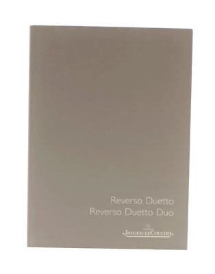 Jaeger LeCoultre Reverso Duetto Booklet Manual