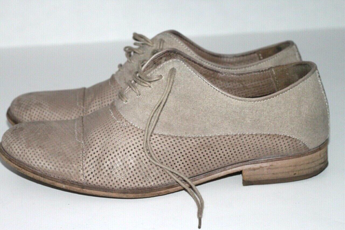 DIESEL Mens Konga Lace Up Perforated Leather Cap Toe Oxford Shoes Size 43 US 10 - Picture 3 of 11