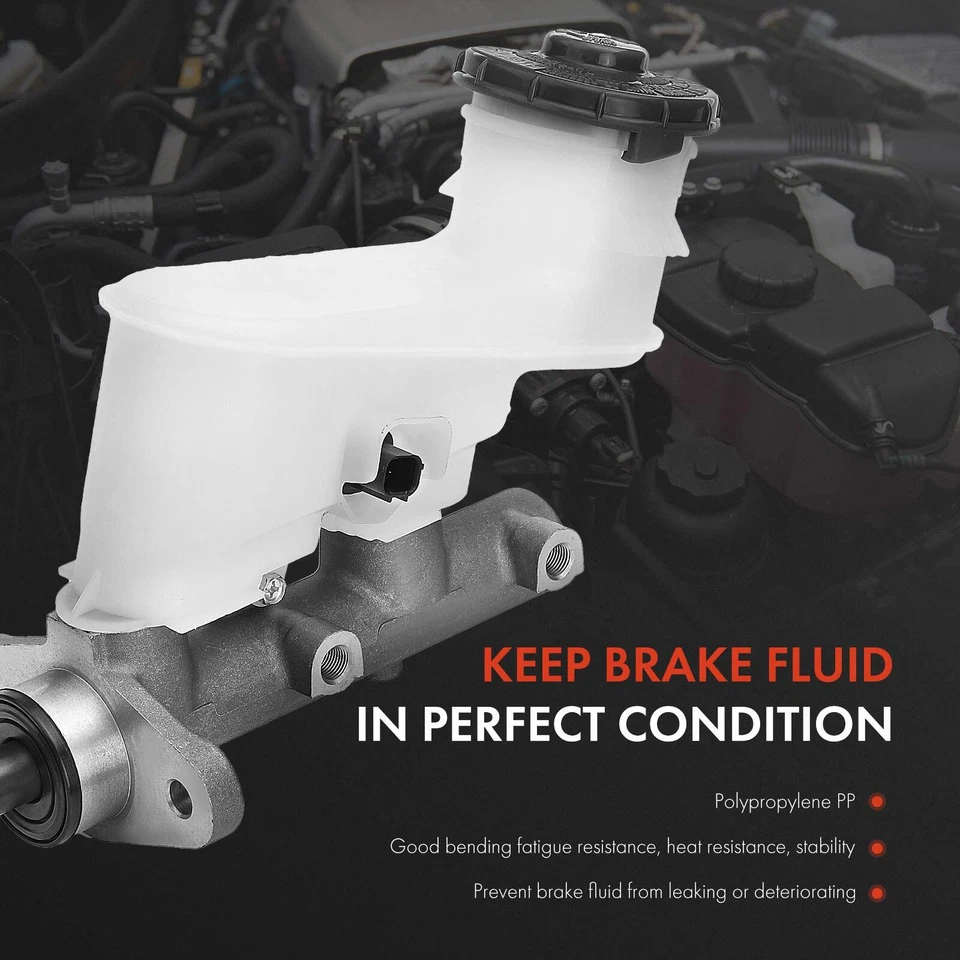 Cilindro mestre de freio com reservatório para Honda Accord 2003-2004 Acura TL V6 3.2L - Imagem 3 de 4