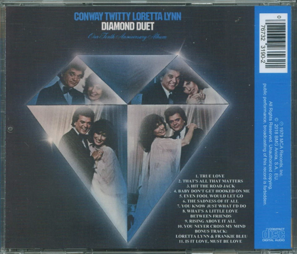 CONWAY TWITTY & LORETTA LYNN - DIAMOND DUET - Image 2 of 3