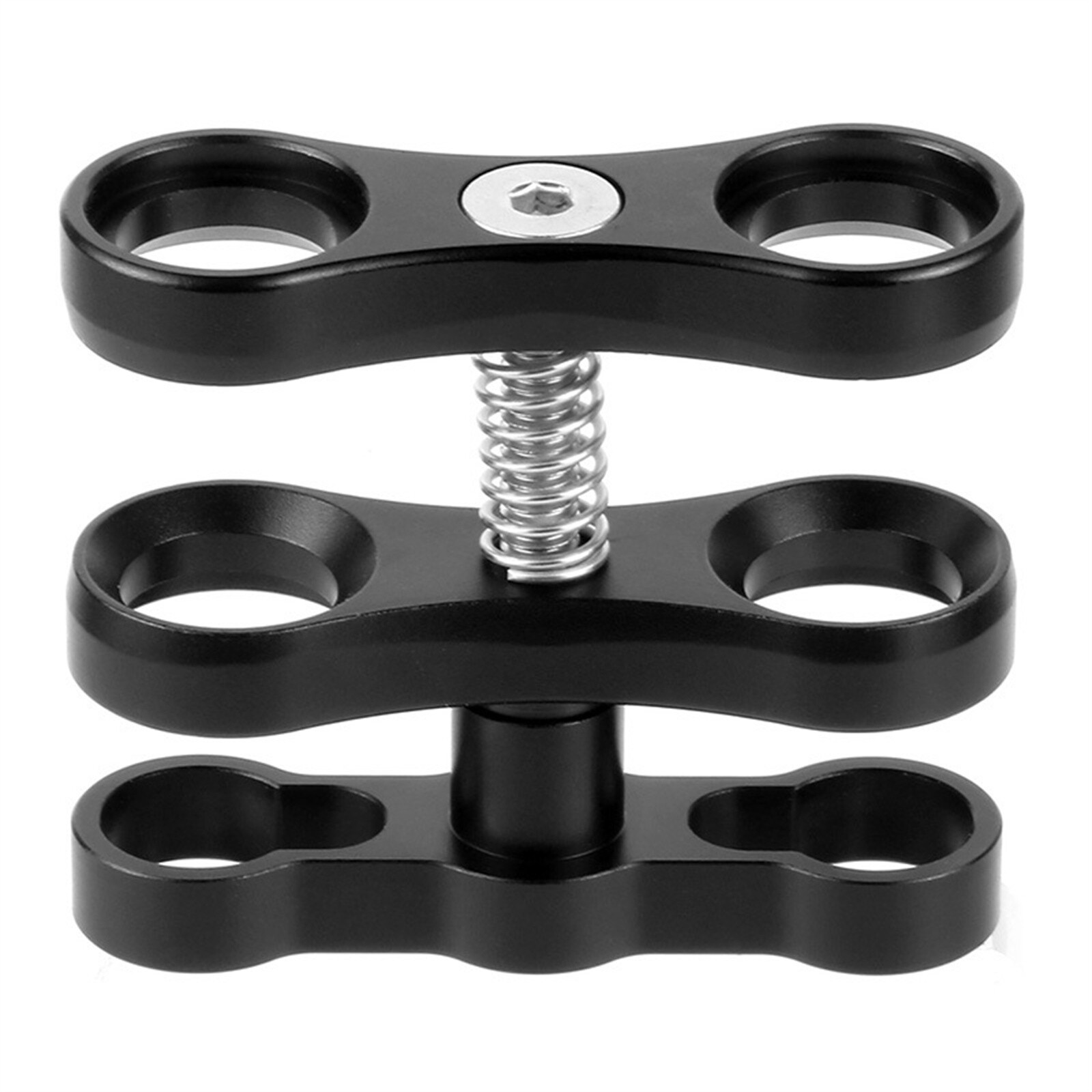 Aluminum Alloy 1 Inch Ball Butterfly Clip Light Bracket Holder Adapter