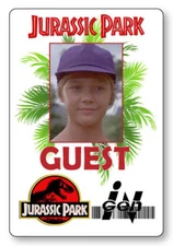 LEX GRANDDAUGHTER JURASSIC PARK NAME BADGE PROP HALLOWEEN COSPLAY PIN BACK