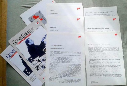 GLENN GOULD-FIRST EDITION PAPERBACK BOOK PLUS PROMOTIONAL ADVERTISING PRESS KIT - Picture 5 of 5
