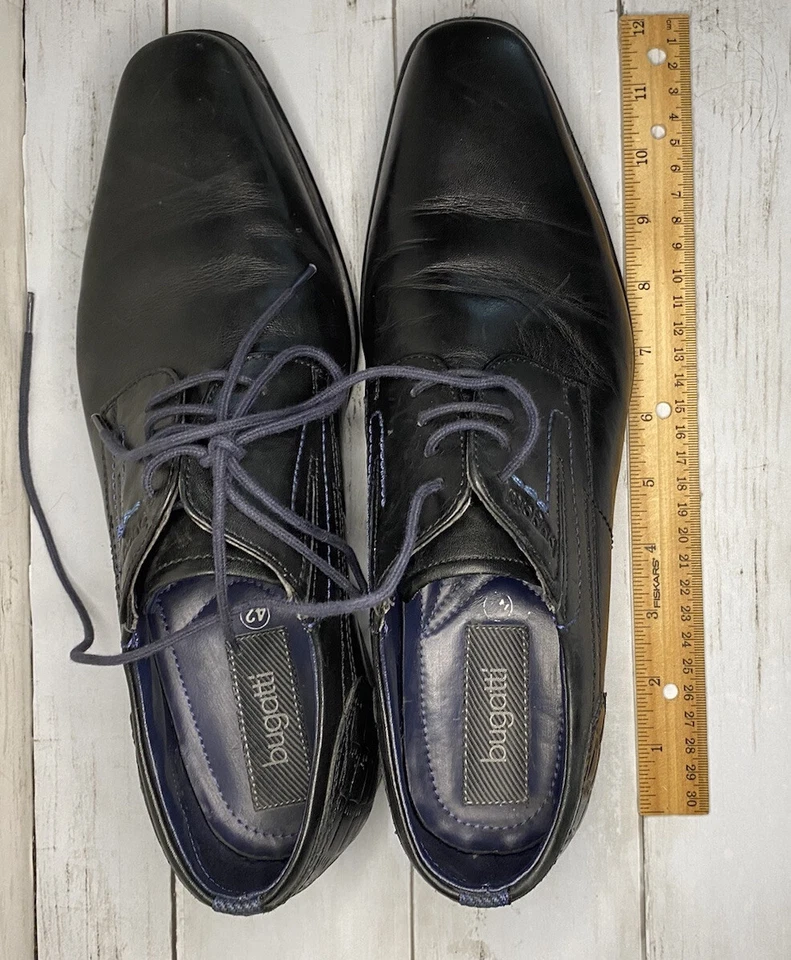 Zapatos para hombre Bugatti talla 42 zapatos de encaje negro #42 311-18801-1000 1000 Foto 4 de 4