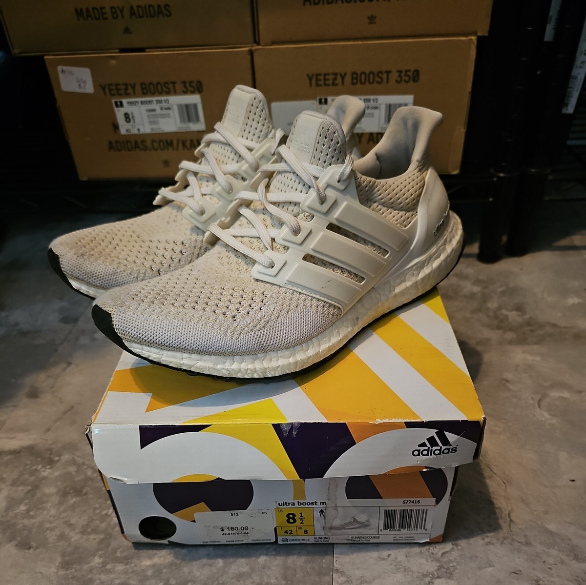 Size 8.5 - adidas UltraBoost 1.0 Triple White 888596147176| eBay