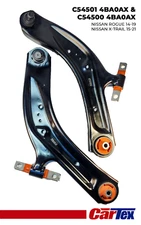 Front Lower Control Arms Premium Bushings for Nissan Rogue, Rogue Sport, Qashqai