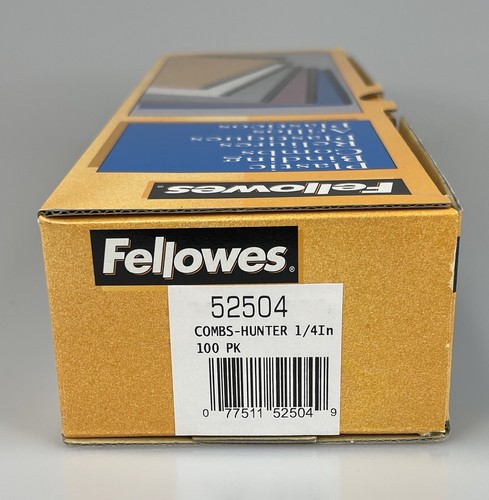 Kunststoff Bindekämme 1/4" 20 Blatt Kapazität Fellowes Hunter grün 52504 Neu im Karton - Bild 3 von 4