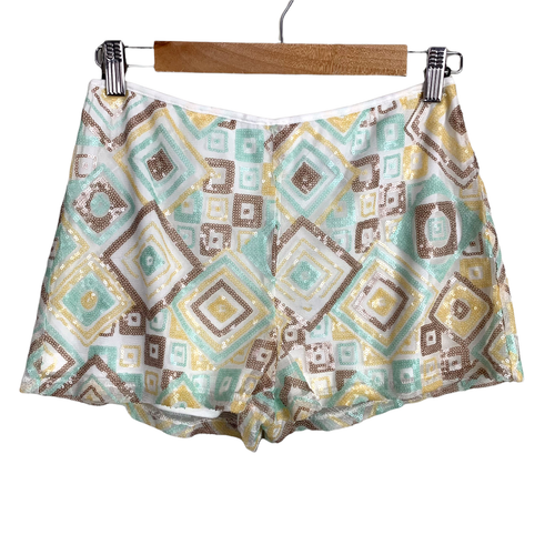TCEC Sequin Mini Shorts Hot Pants M 