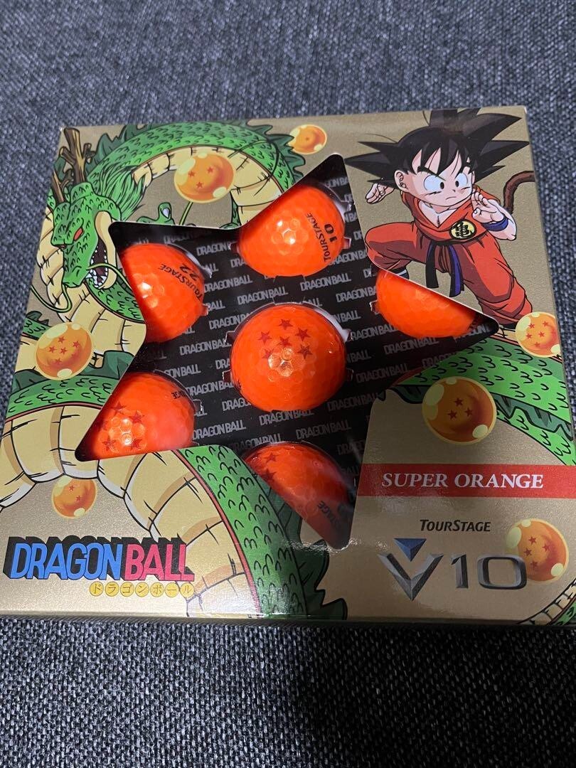 Dragon Ball Bridgestone Golf Ball TOUR STAGE V10 Set of 7 Orange