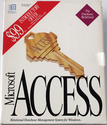 RARITÄT - Microsoft Access 1.0 - Windows - Englisch - 077-151V100