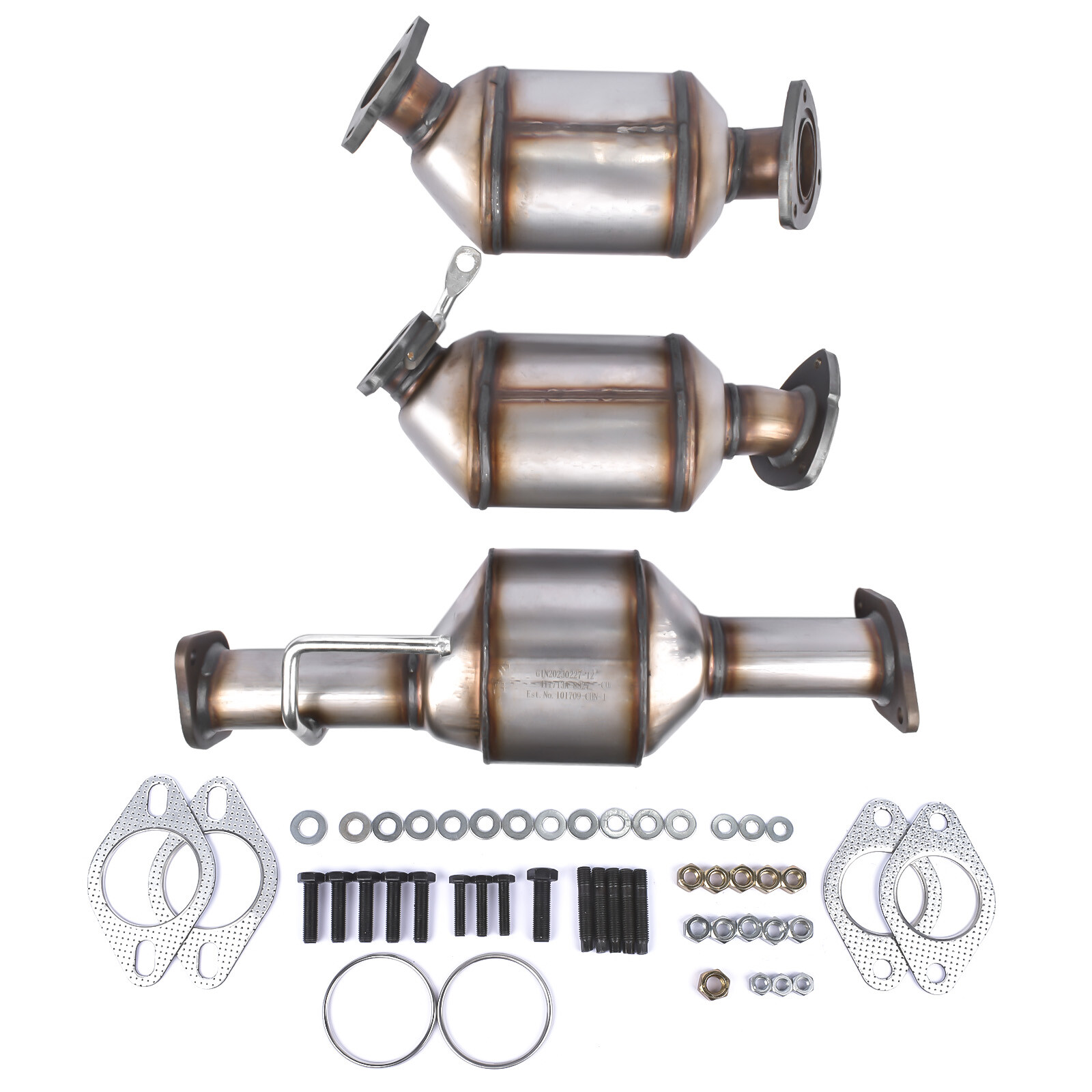 3Pcs Catalytic Converters Kit for Enclave Chevy Traverse GMC Acadia EPA