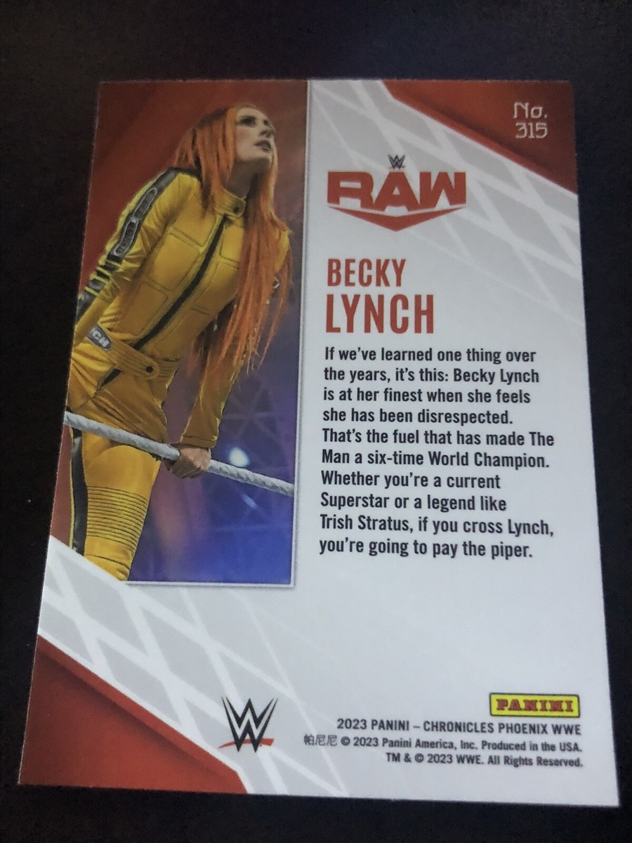 2023 Panini Chronicles WWE Becky Lynch PHOENIX SILVER WAVE Card 