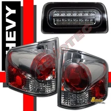 94-98-04 Chevy S10 Pickup GMC Sonoma Truck Tail Lights & LED 3rd Brake Light