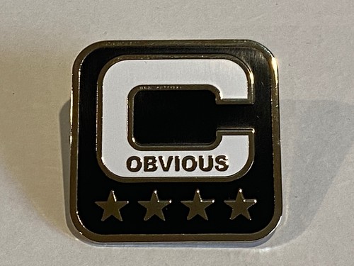 Enamel Lapel Pin NFL Football 4-star Captain's Jersey C Patch Captain Obvious - Picture 2 of 4