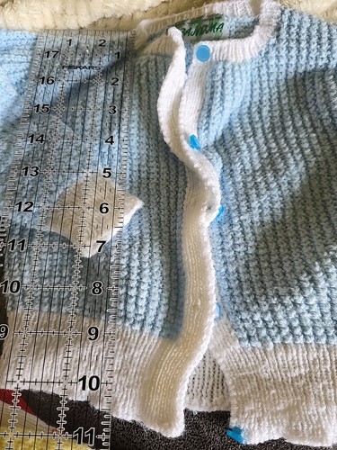Lot Of 3 Vintage Handmade Infant/Toddler Sweaters - Picture 7 of 10