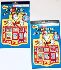 Kids Educational Dr Seuss Sticker Books 2-NEW Reinforcement Stickers 250 Sticker