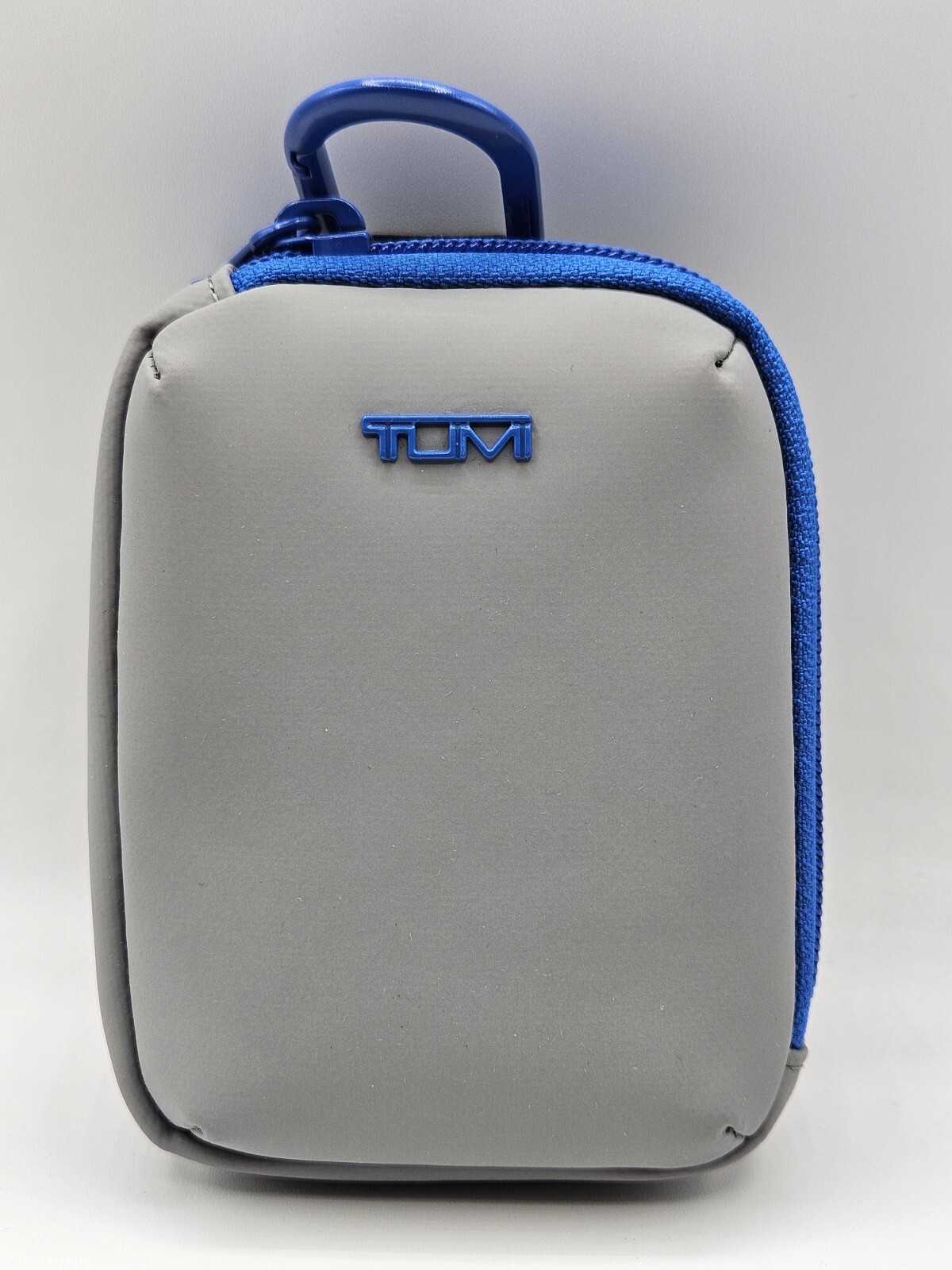 TUMI Modular Accessory Pouch Fog Grey Blue Trim NWT eBay