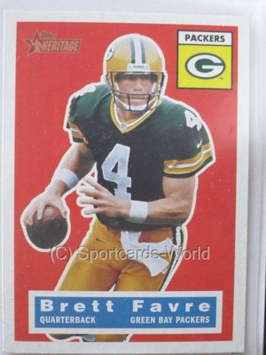 Brett Favre - 2001 Topps Heritage #75 - Green Bay PACKERS  Playercard